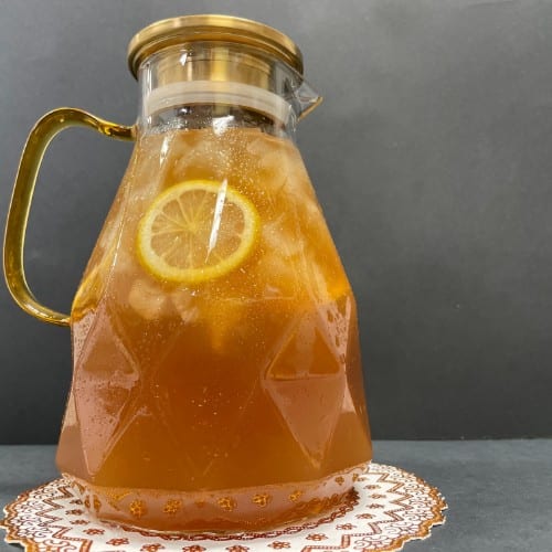 Homemade Unsweetened Iced Tea.