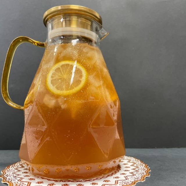 Homemade Unsweetened Iced Tea.