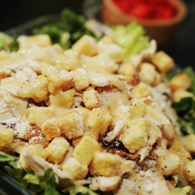 Grilled Chicken Caesar Salad.